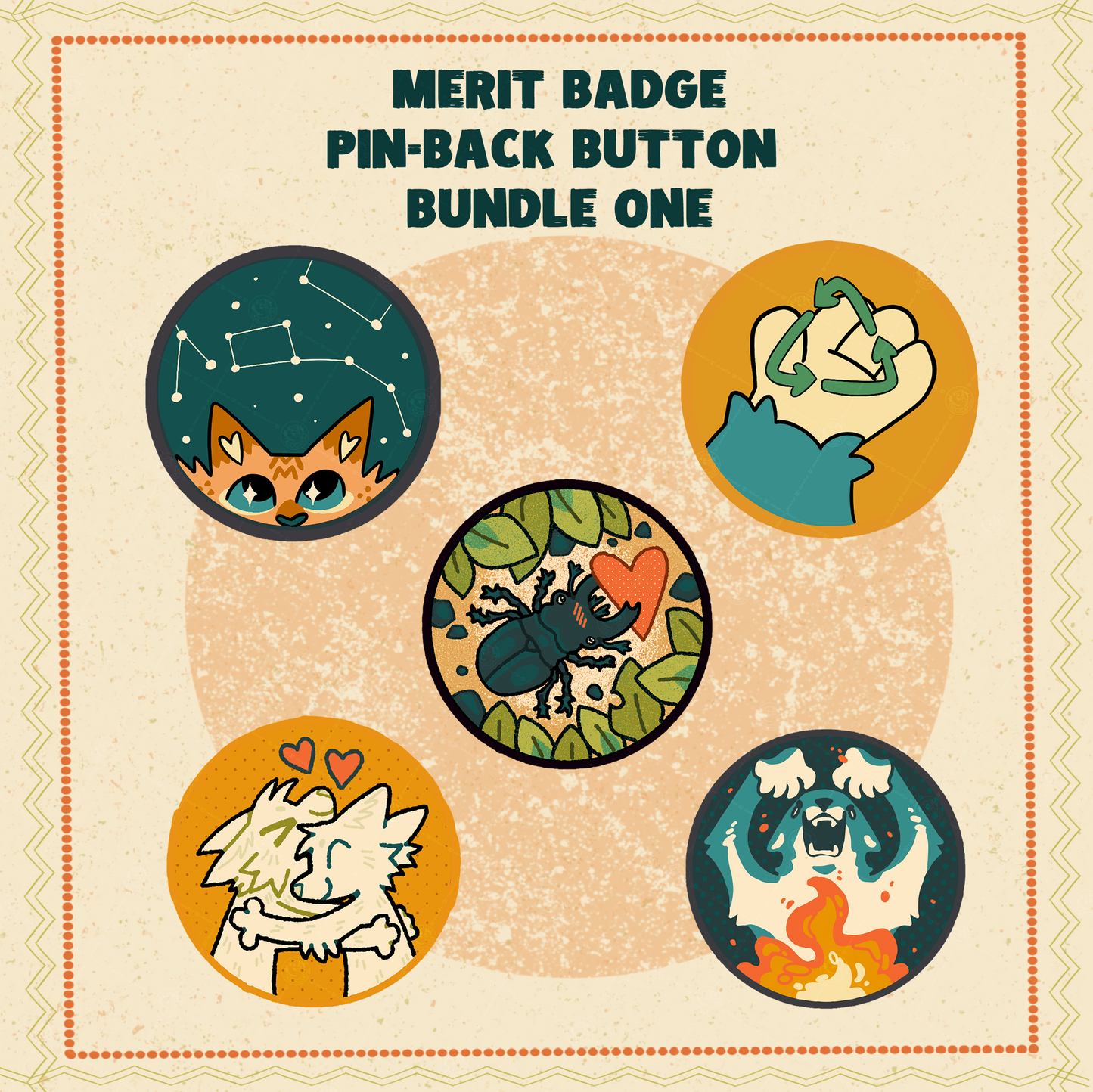 Merit Badge Button Bundles