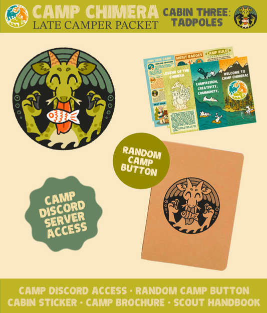 Cabin 3:Tadpoles LATE CAMPER PACKET