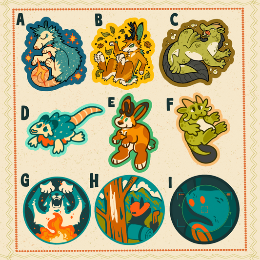 Camp Chimera Stickers