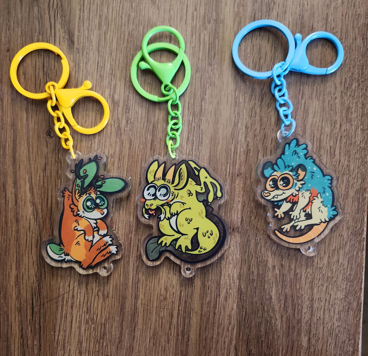 Cabin Mascot Keychain Charms