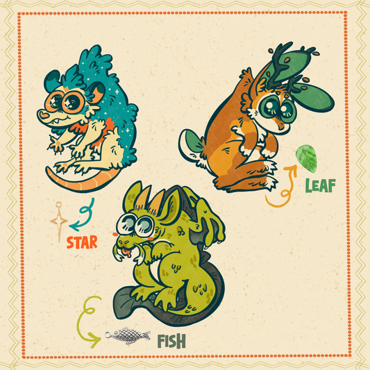 Cabin Mascot Keychain Charms